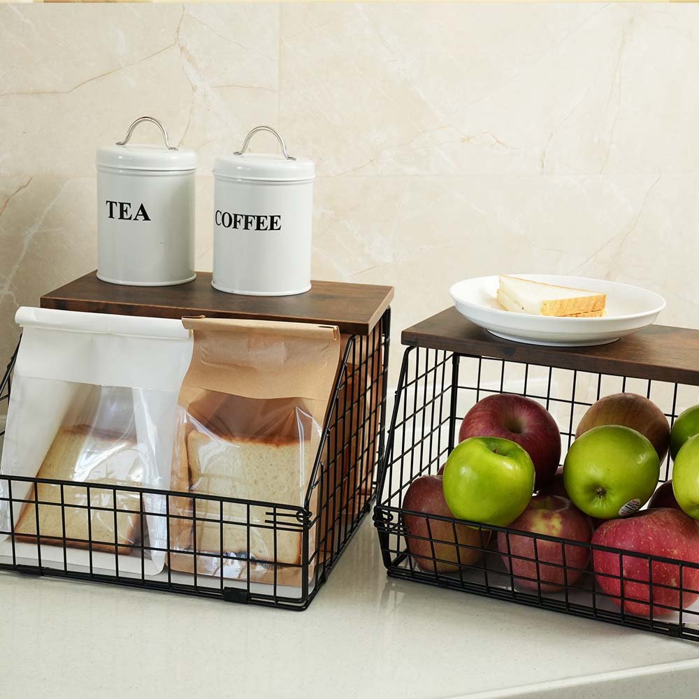 Mefirt basket for fruit and bread storage