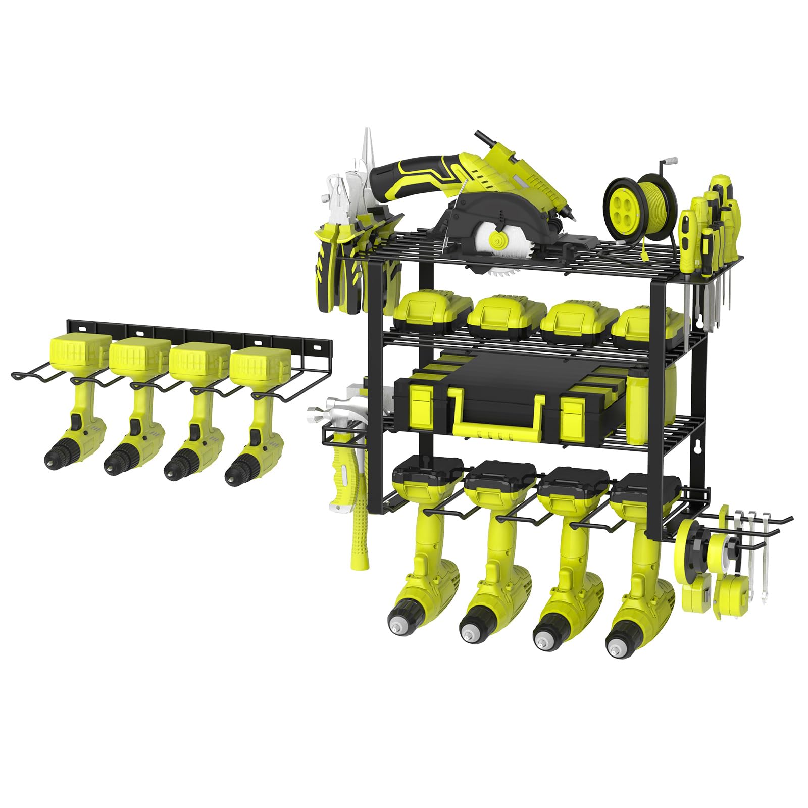 Garage Storage Vimiroo Power Tool Organizer, Drill Holder Wall