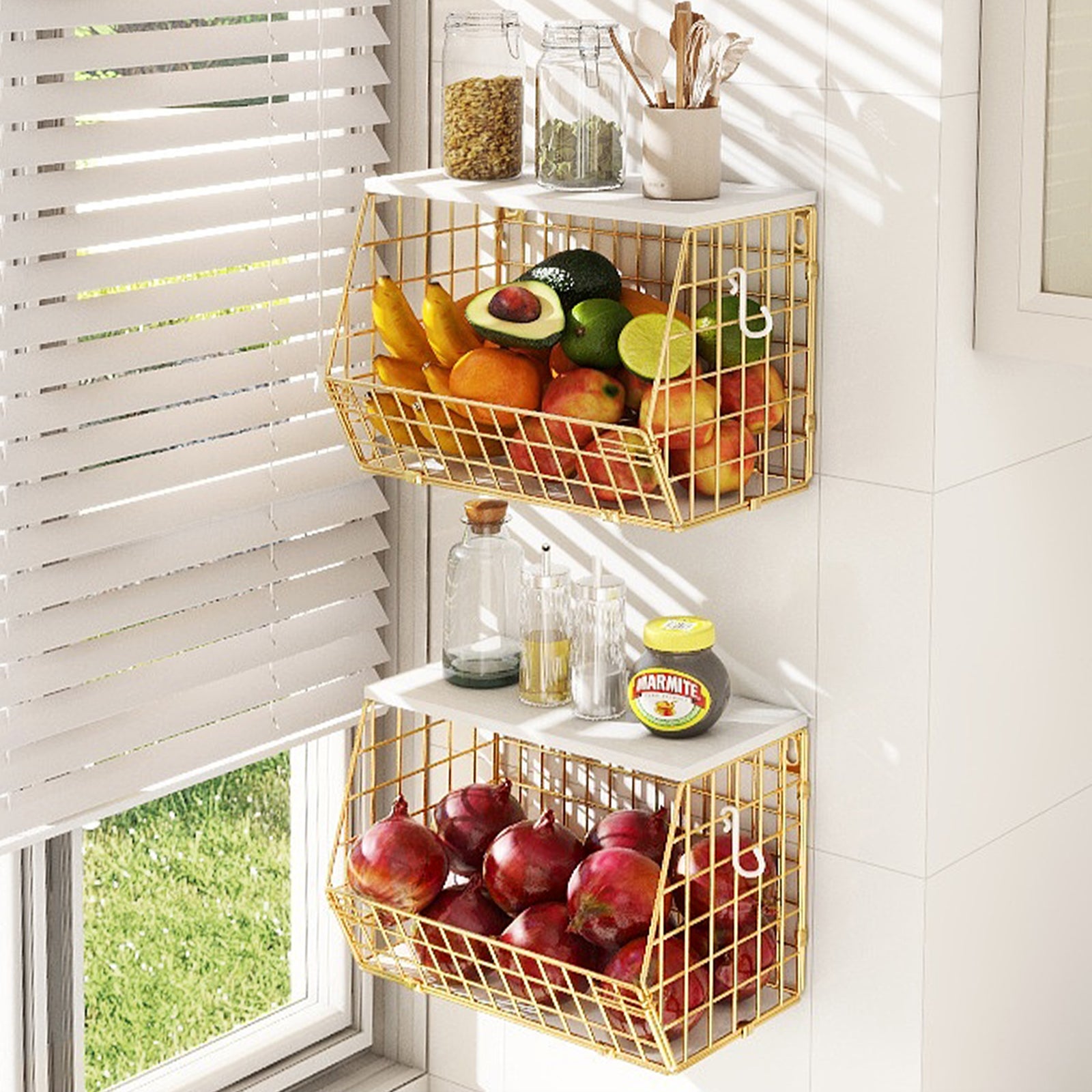 Mefirt wire hanging baskets