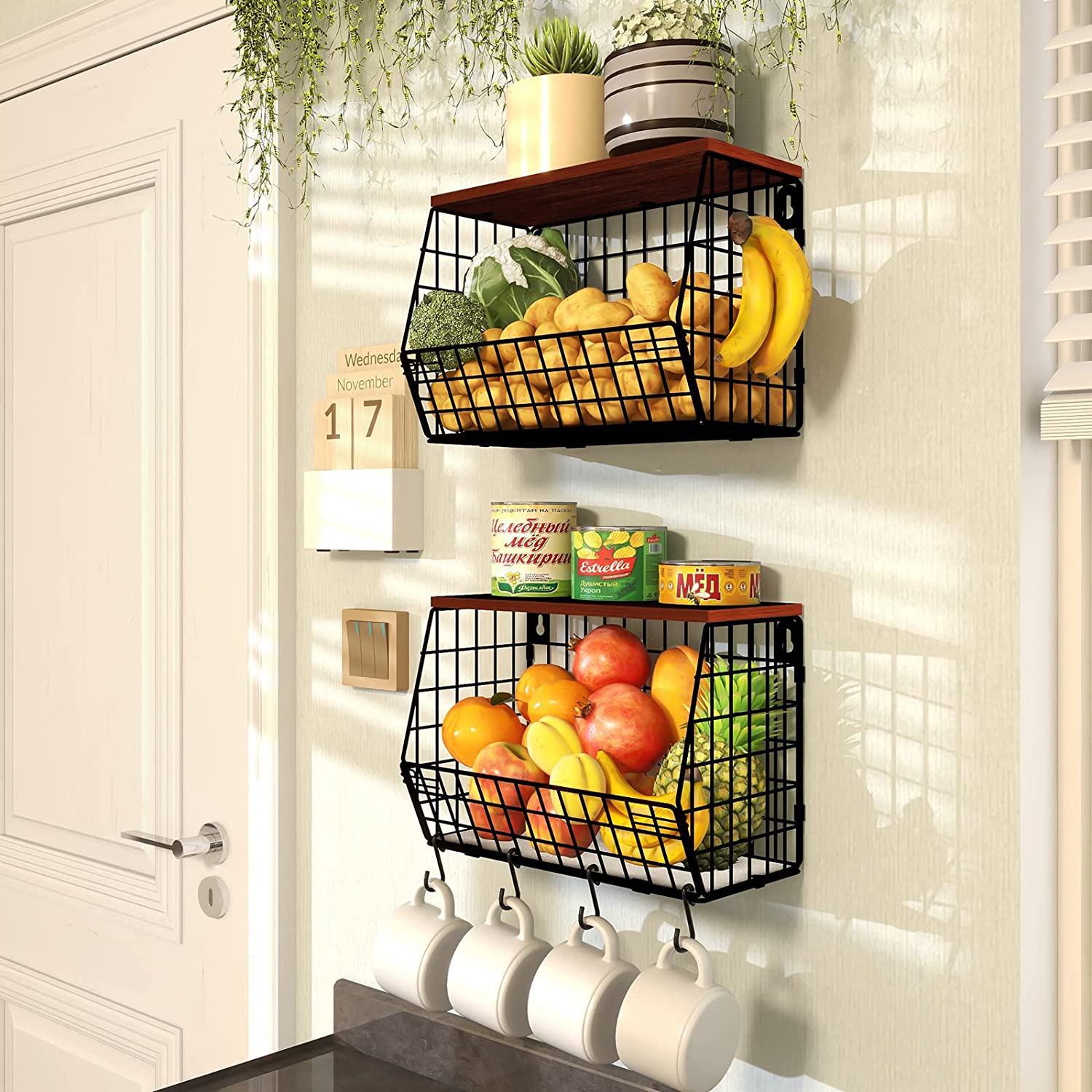 Mefirt-Hanging-Kitchen Baskets