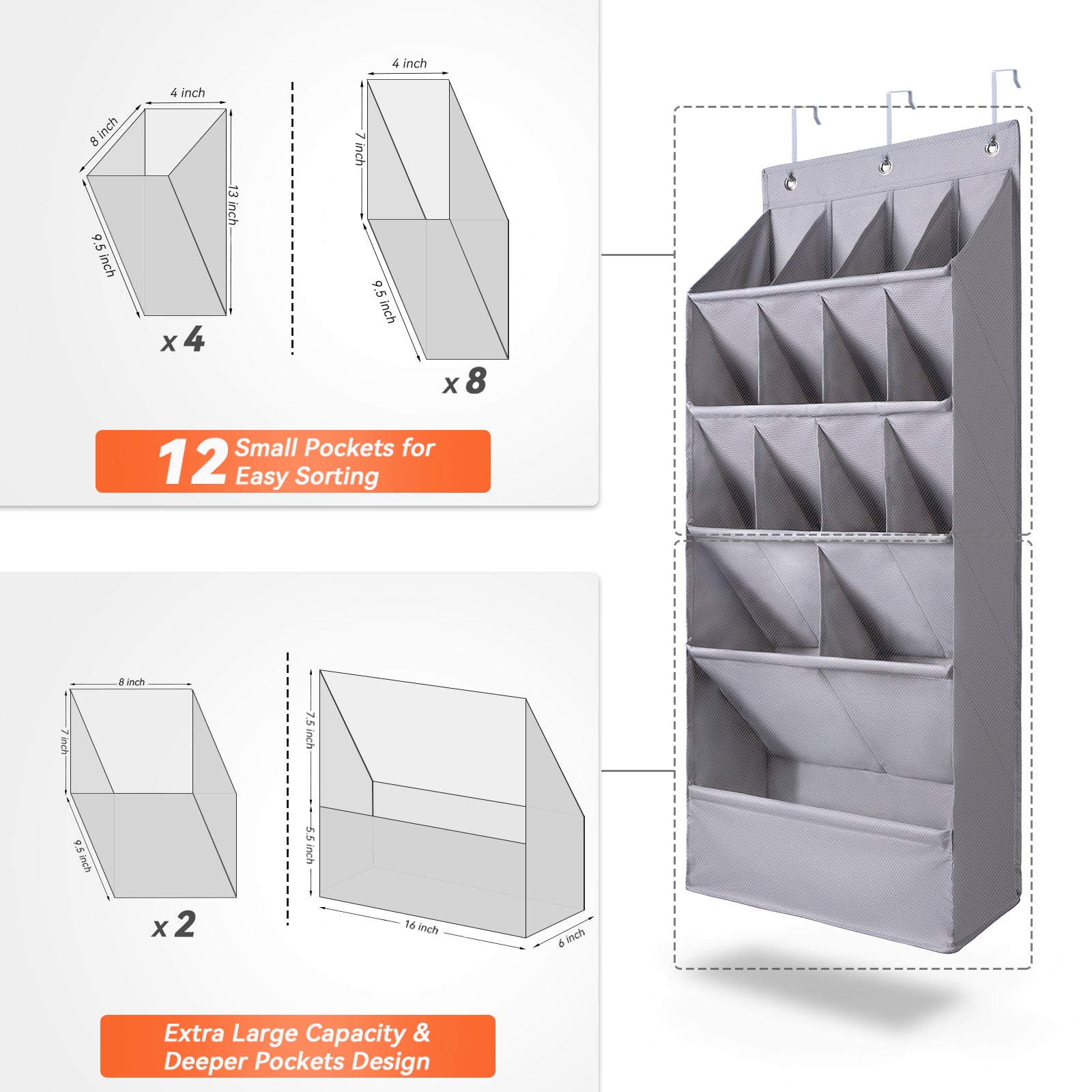 Organizeme Customizable Over-The-Door Organizer - 20199350