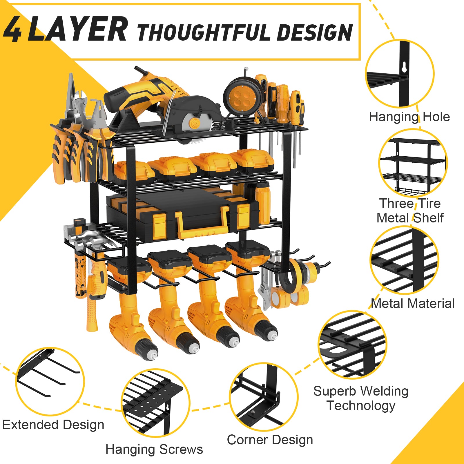 4-tier power tool organizer idea