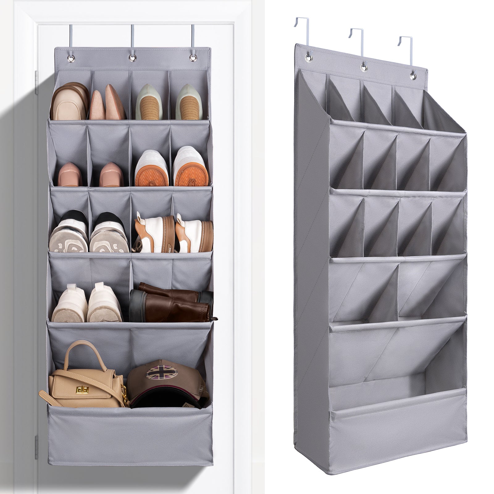 15-Pocket Over-the-Door Shoe Organizer