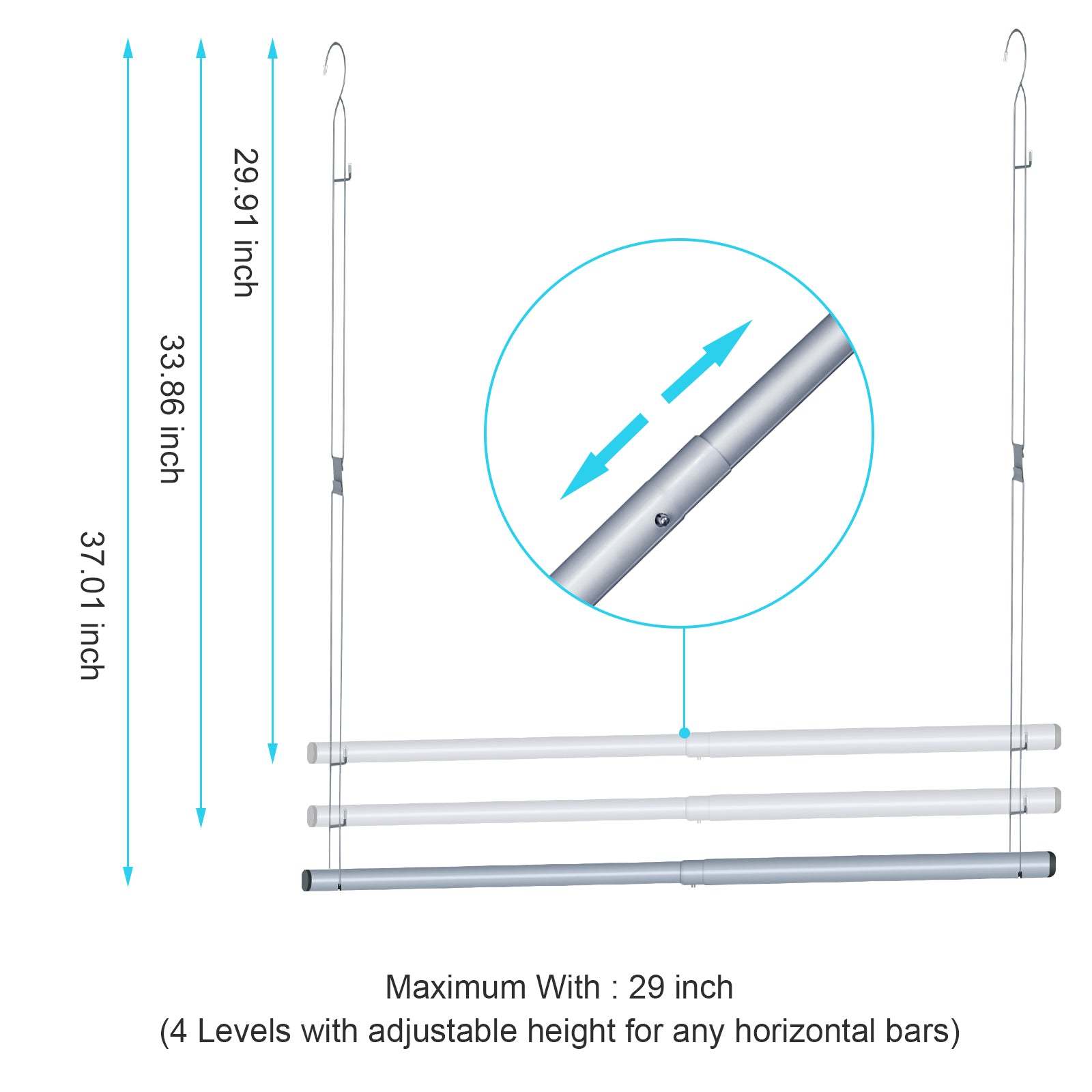 Umbra Dublet Adjustable Closet Rod Expander