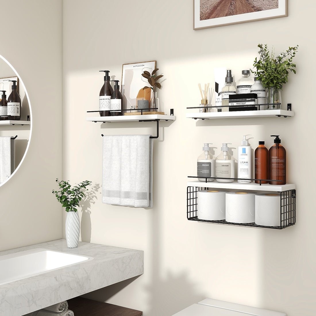 Floating Shelves Bathroom