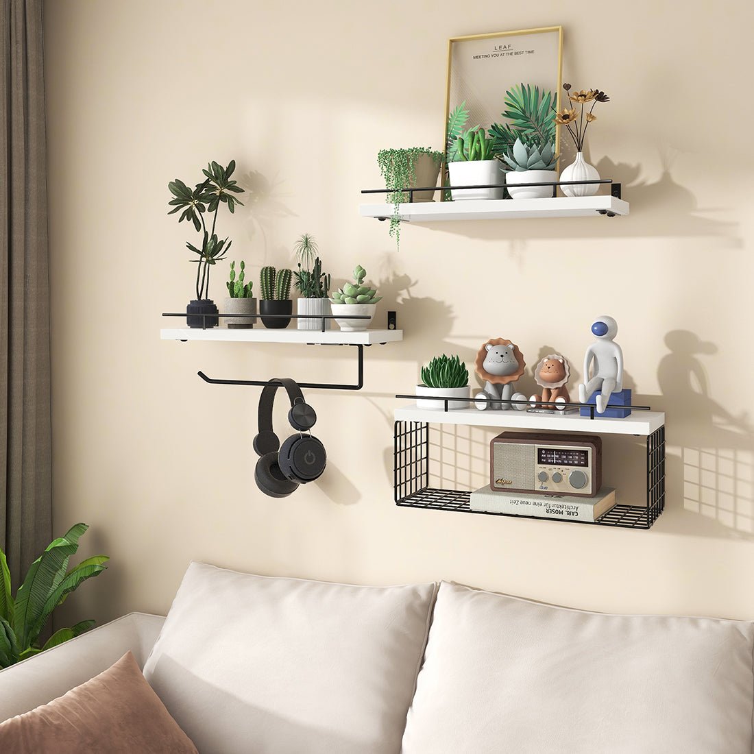 floating-shelf-home decor-living-room